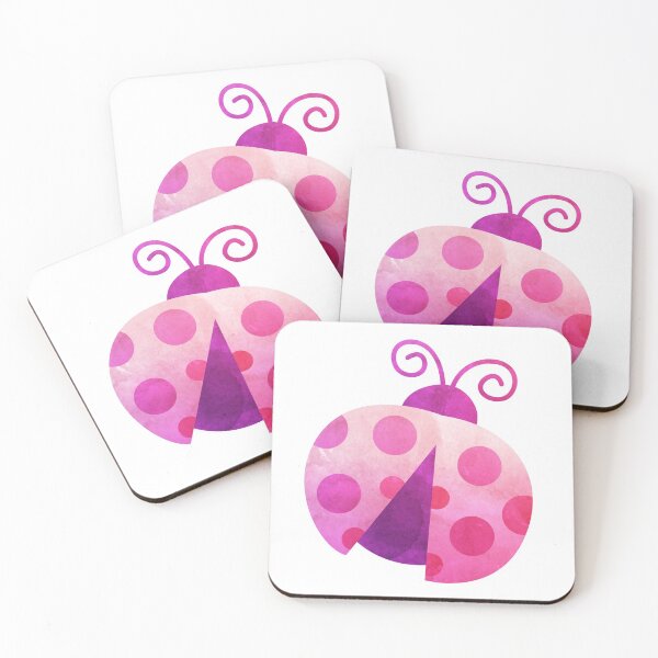 Item preview, Watercolor Spring Insect Lady Bugs Purple designed and sold by MisPuHoney.
