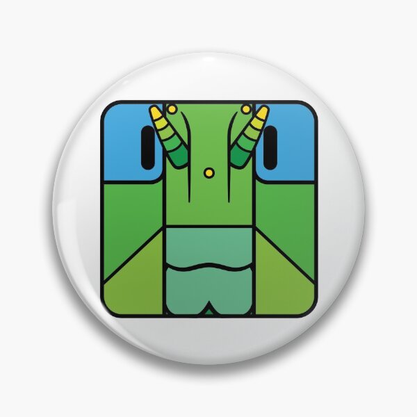 Item preview, Grasshopper cartoon head square (green)  designed and sold by TiffanyYau.