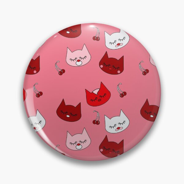 Item preview, sleepy pink kitty pattern designed and sold by little-lyon.