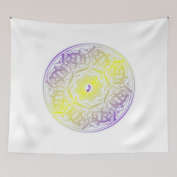Item preview, Musical Angel Purple Yellow Mandala designed and sold by TKsTees.
