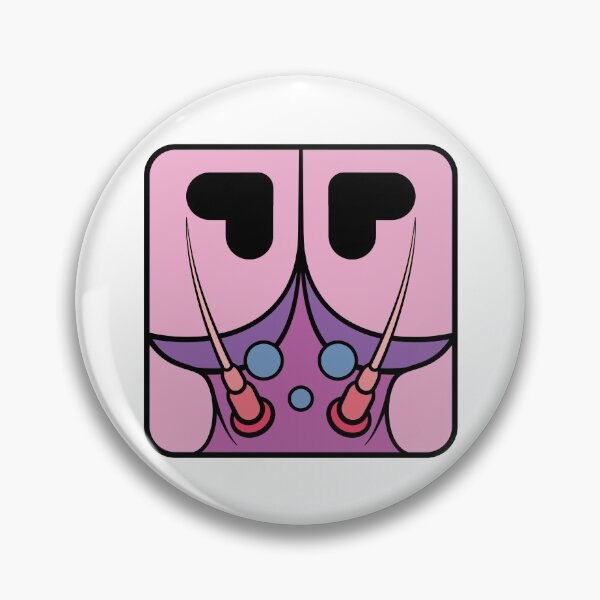Item preview, Mayfly cartoon head square (Pink and Lilac)  designed and sold by TiffanyYau.