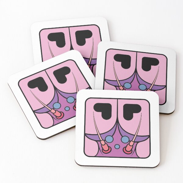 Item preview, Mayfly cartoon head square (Pink and Lilac)  designed and sold by TiffanyYau.