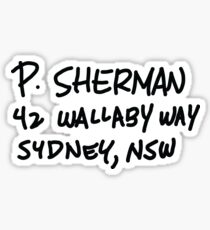 P. Sherman 42 Wallaby Way Sydney Sticker
