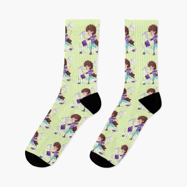 Item preview, Boy running with a book in hand designed and sold by jasmineberry.