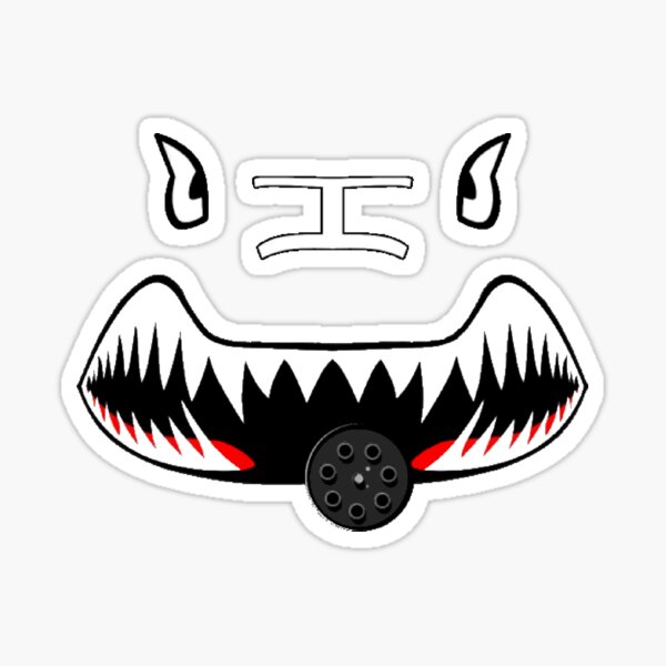 A10 Warthog nose cartoon Sticker