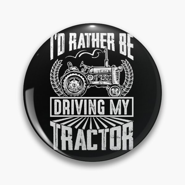 Item preview, I'd Rather Be Driving My Tractor Farmer Funny Farming Gift Shirt designed and sold by jvtee.