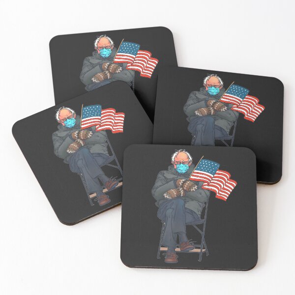 Item preview, Bernie Sanders Mittens Meme Inauguration American Flag  designed and sold by Lukifo-Proper.