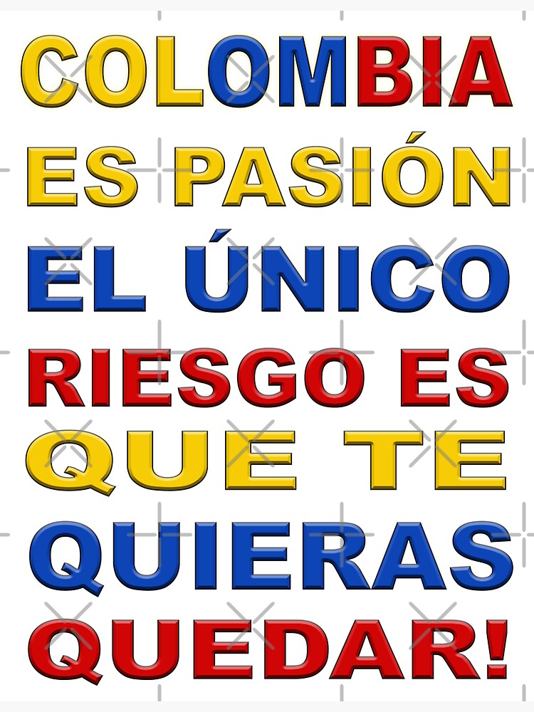 Colombia Es Pasion Sticker For Sale By Bestdesigning Redbubble