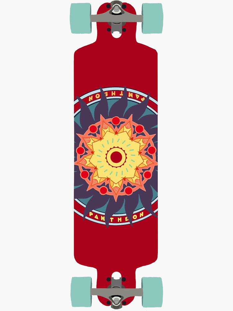 "Longboard Sticker" Sticker by tasselcarey Redbubble