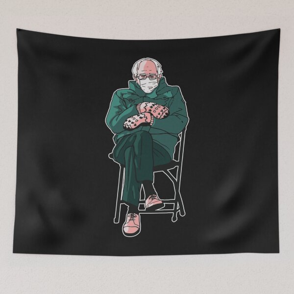 Item preview, BERNIE SANDERS WITH MITTENS MEME  designed and sold by Lukifo-Proper.