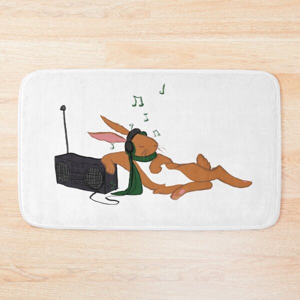 Item preview, Rabbit Vibing to Radio designed and sold by eileenthebean.
