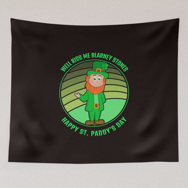 Item preview, Kiss Me Blarney Stones Happy St. Paddy's Leprechaun designed and sold by davestees506.
