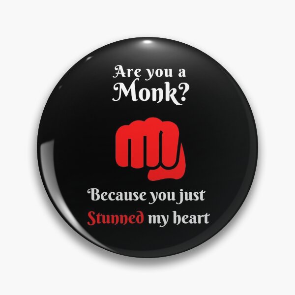 Item preview, Are you a Monk? | Dungeons and Dragons Valentine designed and sold by DatDragonShop.