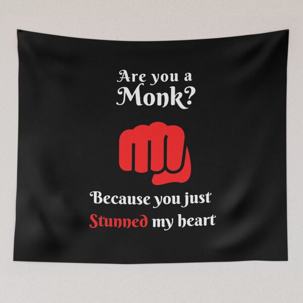 Item preview, Are you a Monk? | Dungeons and Dragons Valentine designed and sold by DatDragonShop.