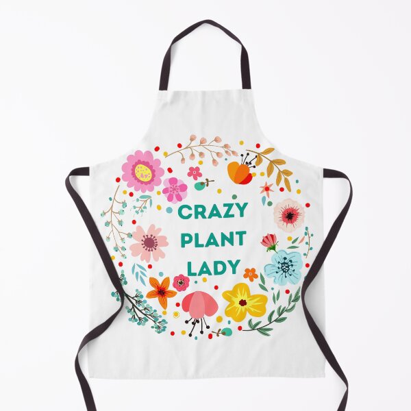 Vista previa del artículo con la obra «Crazy Plant Lady», diseñado y vendido por Wennebabs.