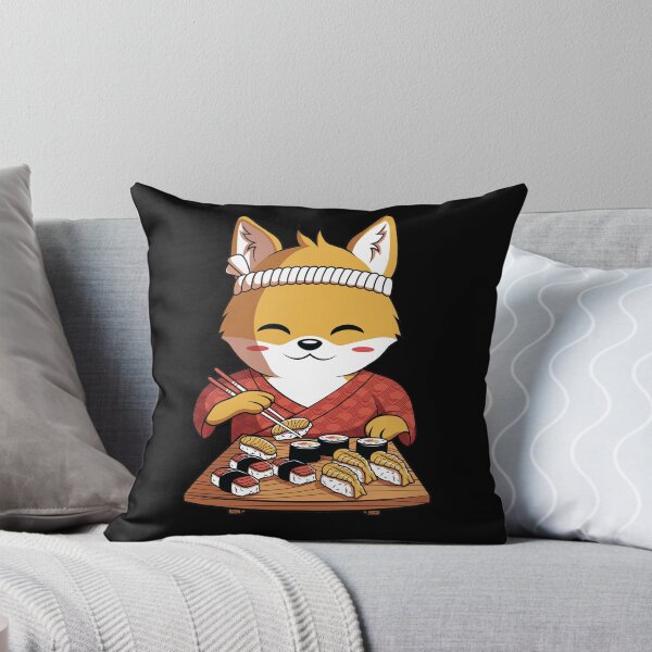 Item preview, Kawaii Fox Japanese Sushi Bar designed and sold by anggoravector.
