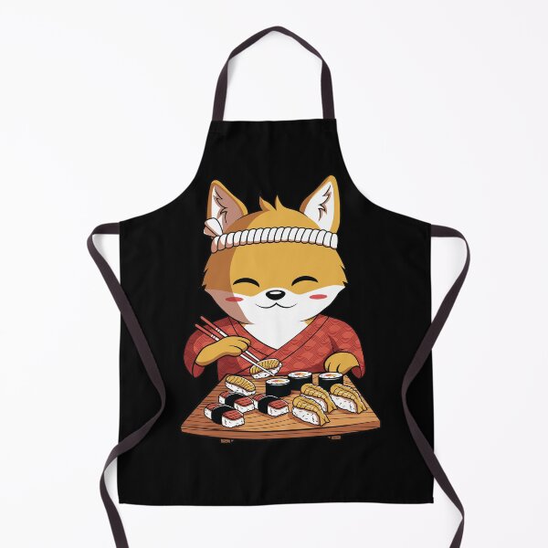 Item preview, Kawaii Fox Japanese Sushi Bar designed and sold by anggoravector.