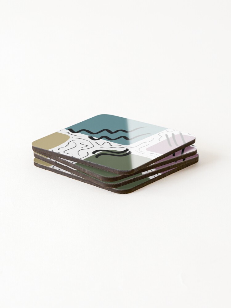 Thumbnail 4 of 5, Coasters (Set of 4), Retro Pattern designed and sold by RileyJoyner.