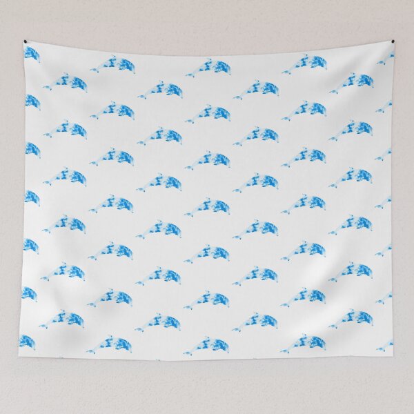 Item preview, Blue Tie Dye Dolphin designed and sold by tjbrock2.