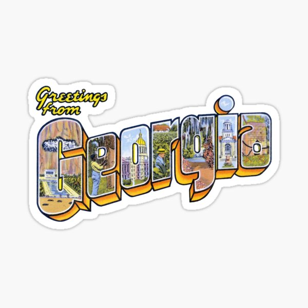 Greetings from Georgia Sticker
