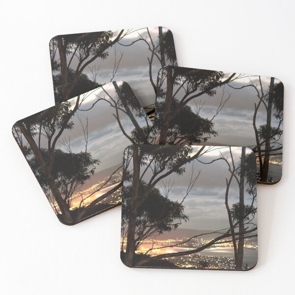 Item preview, Harbour View at Sunset through Eucalyptus Trees designed and sold by SilentlyRob668.