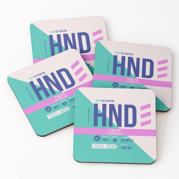 Item preview, Tokyo (HND) Airport Code Baggage Tag designed and sold by SLAG-Creative.