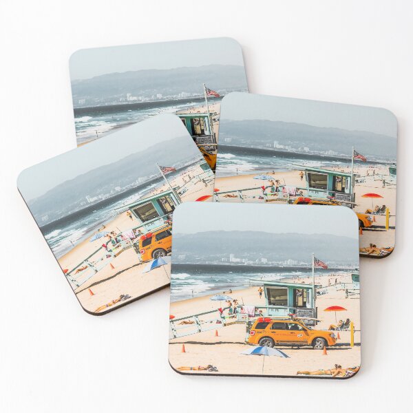 Item preview, sandy beach in summer at Manhattan beach California USA designed and sold by Mrvell.