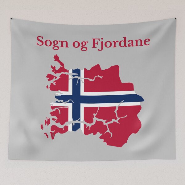 Item preview, Sogn og Fjordane County Map, Norwegian County, Norway. designed and sold by marosharaf.