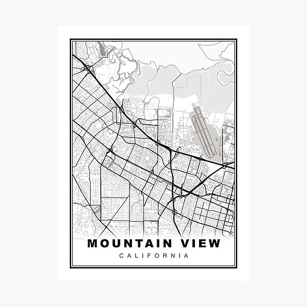 Item preview, Mountain View Map designed and sold by Tamas Das.