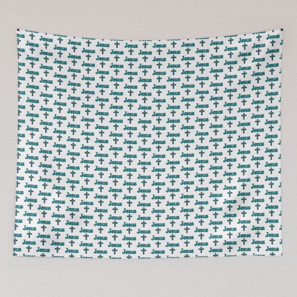 Item preview, JESUS BLUE CROSS designed and sold by livingdeadEdd.