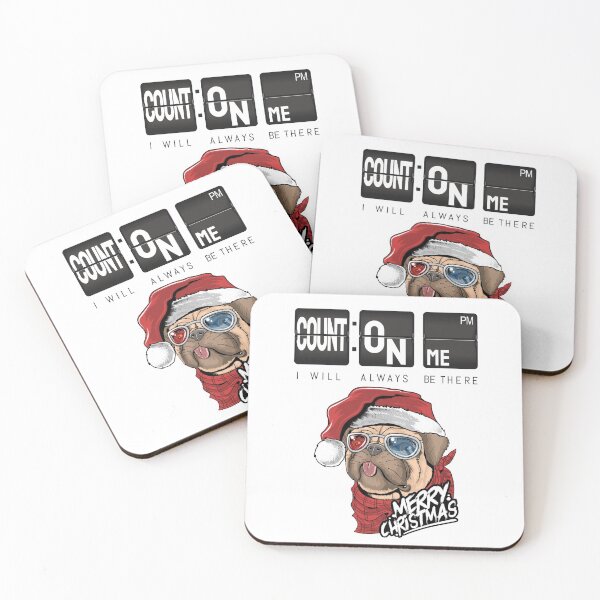 Item preview, Count On Me I Will Always Be There Pug Dog Christmas Style designed and sold by darknessjeff86.
