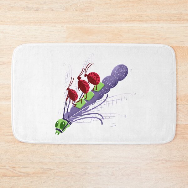 Item preview, Ladybugs riding a dragonfly designed and sold by jasmineberry.
