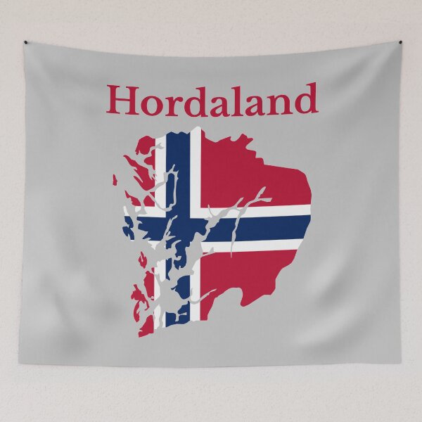 Item preview, Hordaland County Map, Norwegian County, Norway. designed and sold by marosharaf.