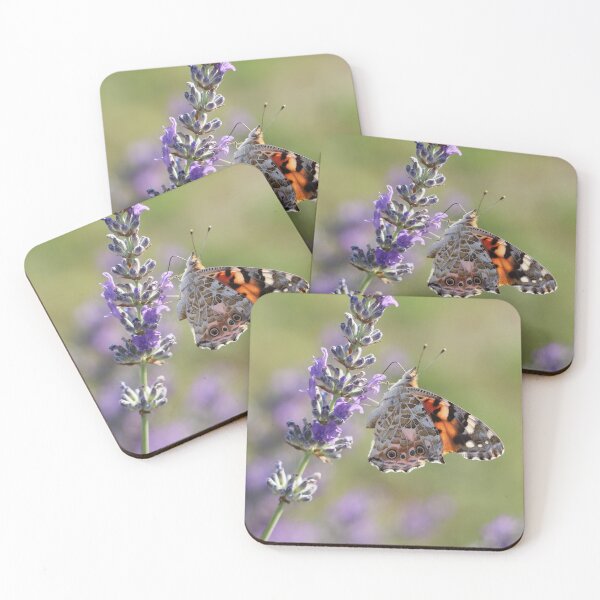 Artikelvorschau, Gemalte Dame Schmetterling auf Lavendel entworfen und verkauft von SweepingShadows.