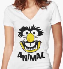 Animal Muppets Women's Fitted V-Neck T-Shirt