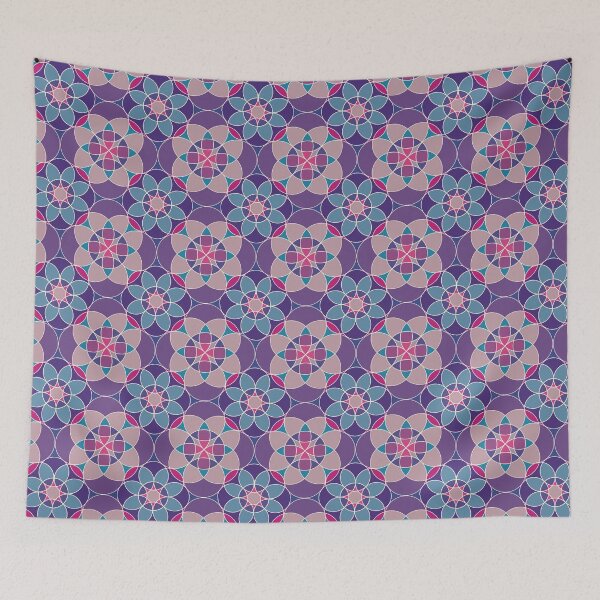 Item preview, tiled flower pattern ascend designed and sold by ThomasLipkoArt.