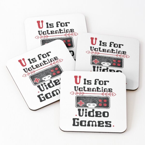 Item preview, v is for video games funny valentines day gamer boy men,gaming lover designed and sold by VAN-DESIGN.