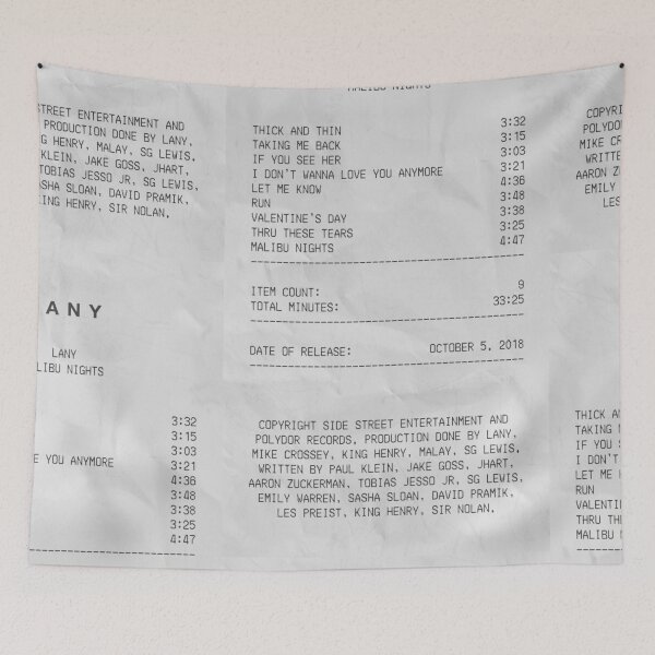 Item preview, Album Receipt - Malibu Nights designed and sold by mitchgraney.