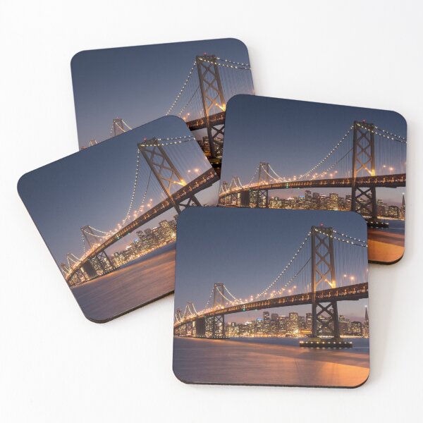 Item preview, Dusk over the Bay Bridge and San Francisco Waterfront designed and sold by yhelfman.