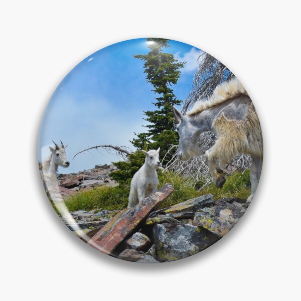 Item preview, Mountain goat family Idaho designed and sold by GQViews.
