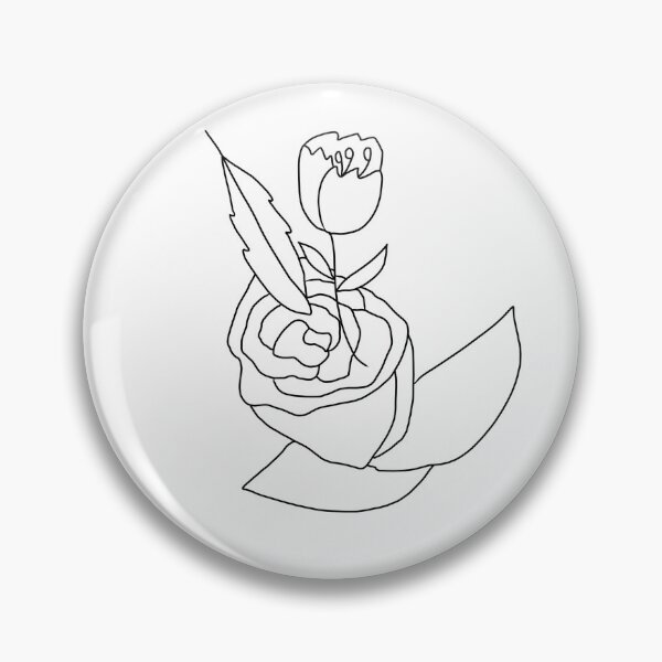 Item preview, Floral Line Art VIII designed and sold by wallflowerbee.