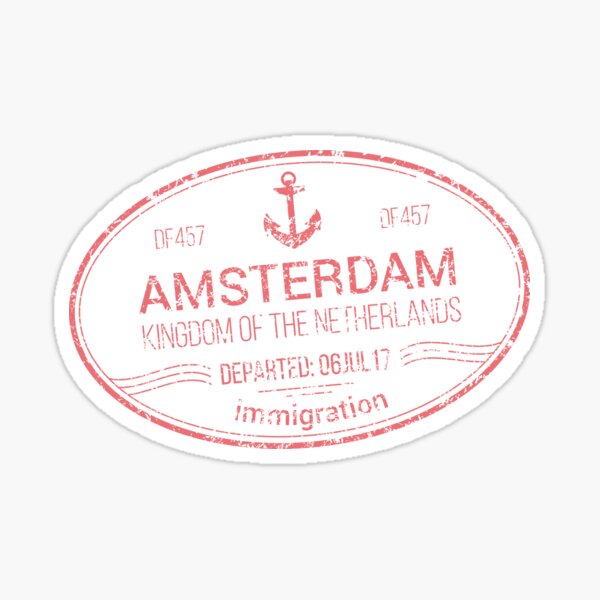 Item preview, Amsterdam Passport Stamp designed and sold by Umbridges.
