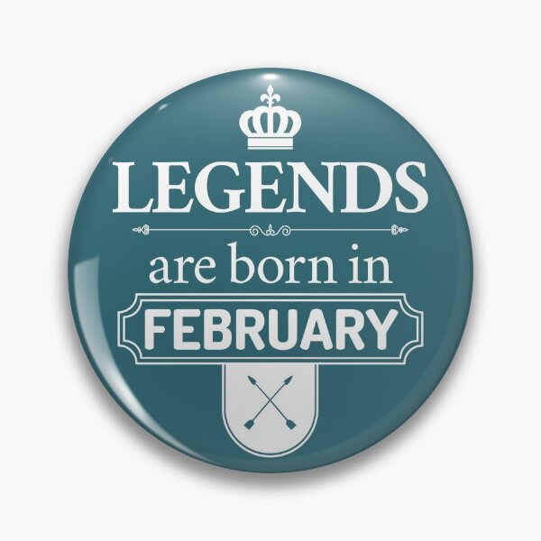 Item preview, Legends Are Born In February | Birthday Gift | designed and sold by Minimalwiz.