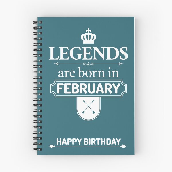 Item preview, Legends Are Born In February | Birthday Gift | designed and sold by Minimalwiz.