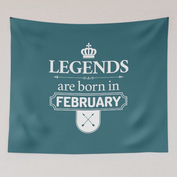 Item preview, Legends Are Born In February | Birthday Gift | designed and sold by Minimalwiz.