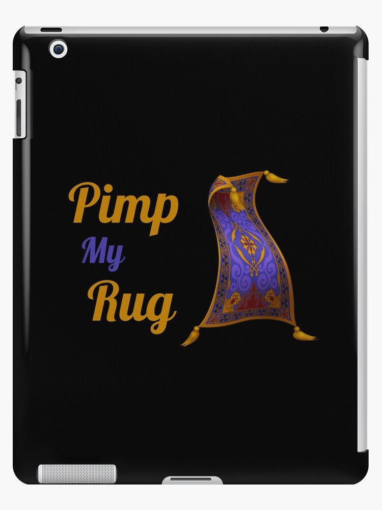Pimp my rug. Aladdin magic carpet black iPad Case & Skin for Sale by  daguilon
