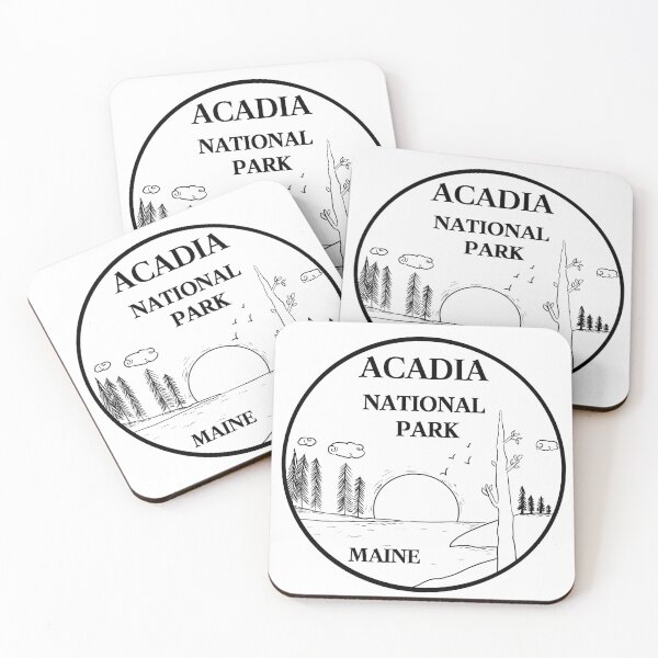 Item preview, Acadia National Park | Maine | Vintage Mountain Nature Souvenir designed and sold by WildChildSays.