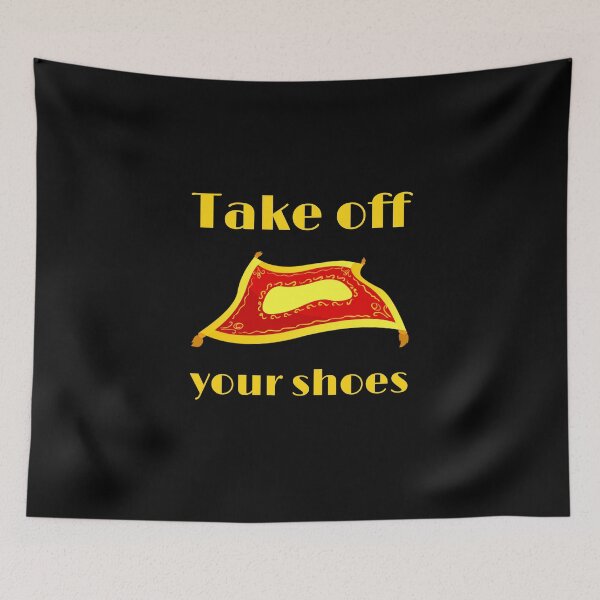 Item preview, Take off your shoes. Aladdin magic carpet black designed and sold by daguilon.