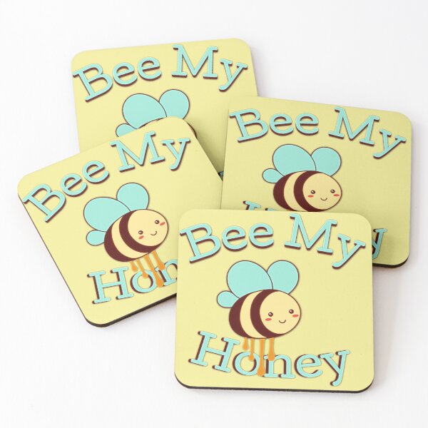 Aperçu de l'œuvre Bumble Bee mignon mon couple de miel amour Valentine goutte à goutte créée et vendue par hempress.