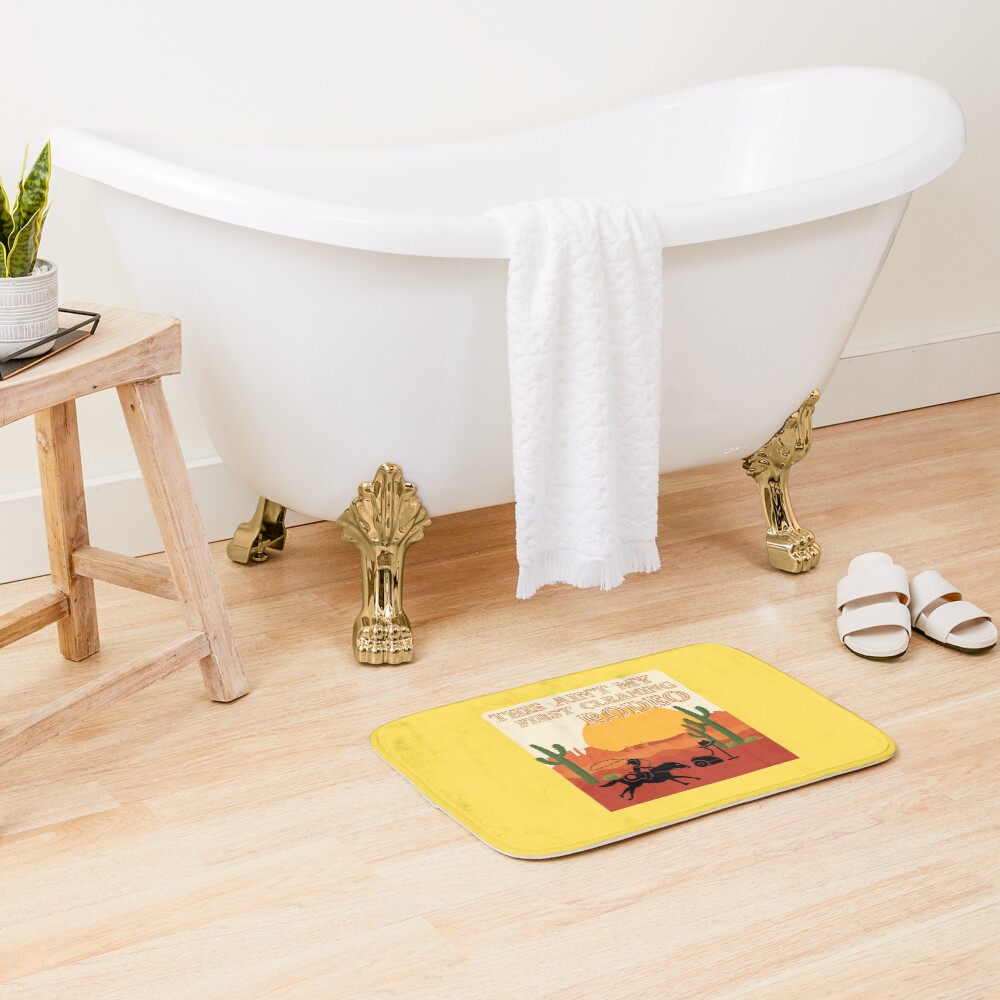 My First Cleaning Rodeo Housekeeping Humor Bath Mat